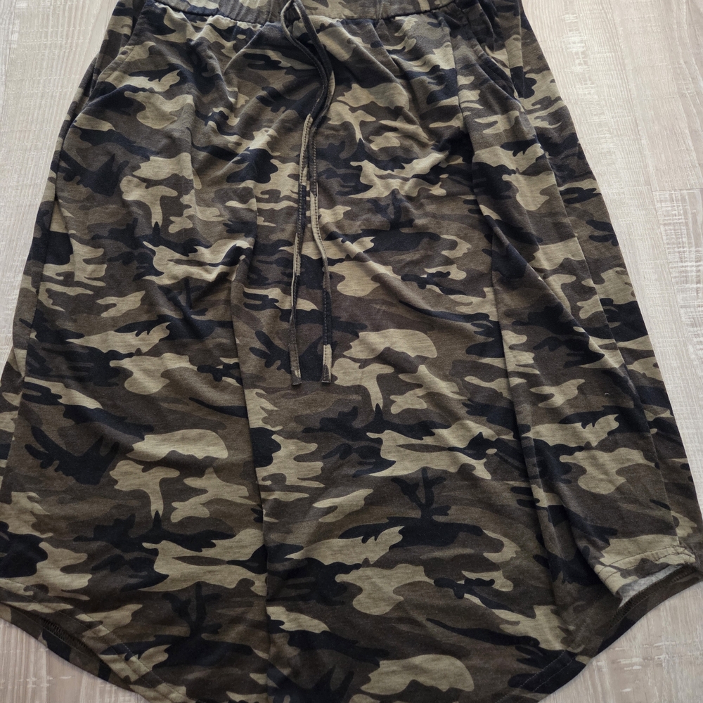 SHEIN Green Camouflage Stretchy Skirt 3x